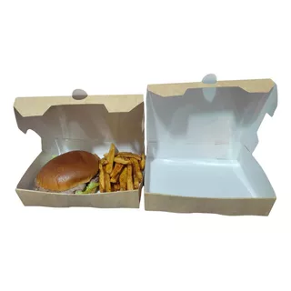 Caja Para Alitas,papas,hamburguesa, 15.5x20,5x5 Cm 100 Pzas