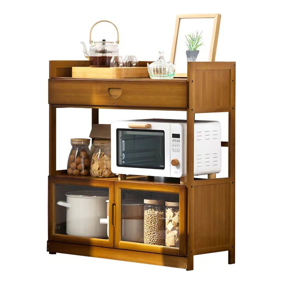 Mueble Multiusos Cajon Repisas Microondas Cocina Hogar