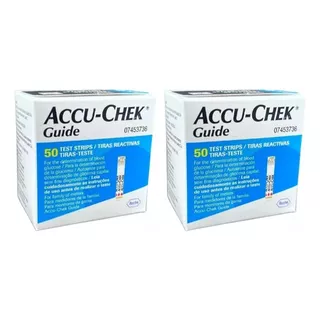 Accu Check Guide Tiras Reactivas De Glucosa 100 Pzas