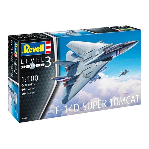 Kit de aviones a reacción Revell F-14d Super Tomcat 1/100, 03950