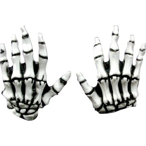 Manos De Esqueleto Junior Skeleton Hands Disfraz Niño Huesos Color Blanco Diseño Gloves