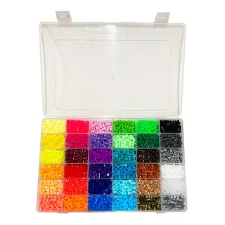 Pack Mostacillas Planchables Hama 5mm, 36 Col, 10500 Beads