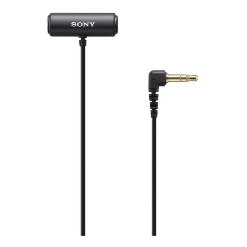 Microfono Para Camara Sony Ecm-lv1 Estereo Con Conector Color Negro