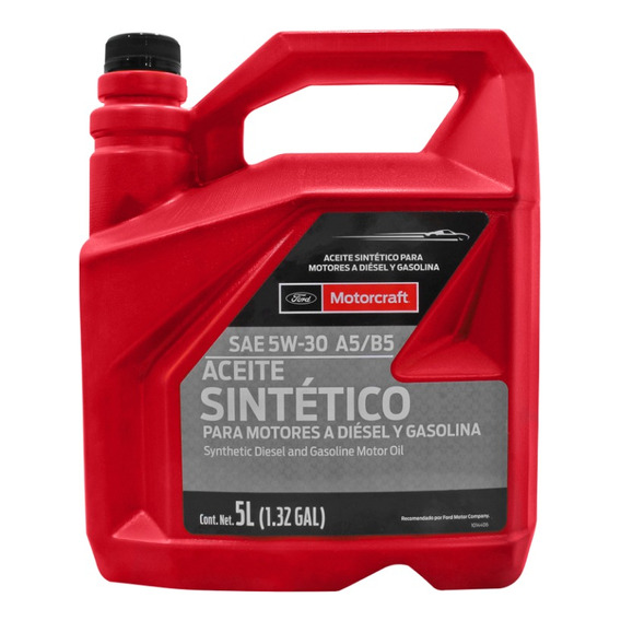 Aceite 100% Sintético 5w30 Motorcraft Diesel Y Gasolina 5 L