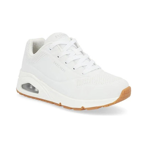 Tenis Skechers Miujer Blanco Con Burbuja De Aire 652-72