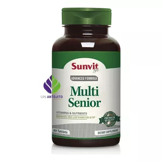 Multivitaminico Multi Senior Sunvit 60 Tabletas Orig. Us