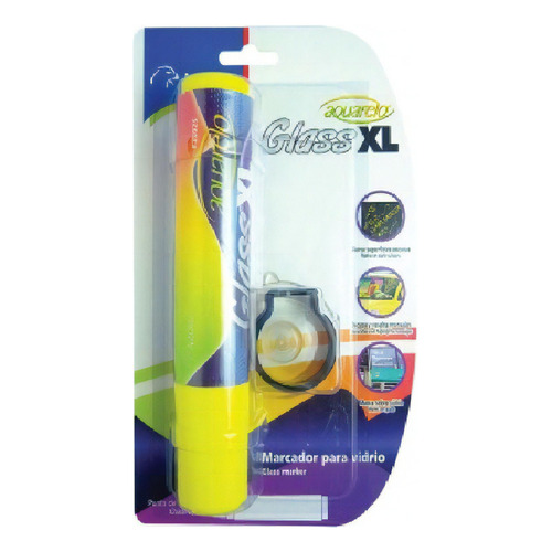 Marcador Para Vidrio Azor Aquarelo Glass Xl Extra Grueso Color Amarillo