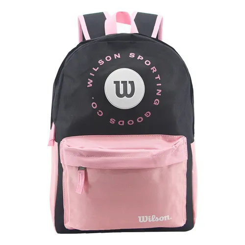 Mochila Urbana Wilson Escolar Open Deportiva Reforzada Color Negro