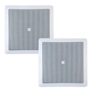 Arandela Quadrada Falante Jbl Flex 6 Embutir Teto Gesso Cor Branco