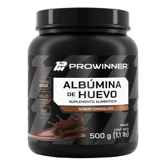 Albumina De Huevo Chocolate 500 Gramos Prowinner Sabor Chocolate