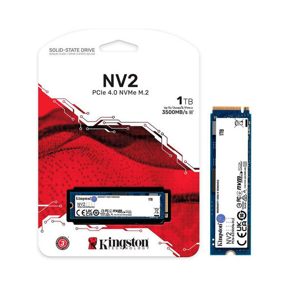 Kingston Nv2, SSD M.2 2280 de 1 TB, Nvme PCIe 4.0 X4, lectura