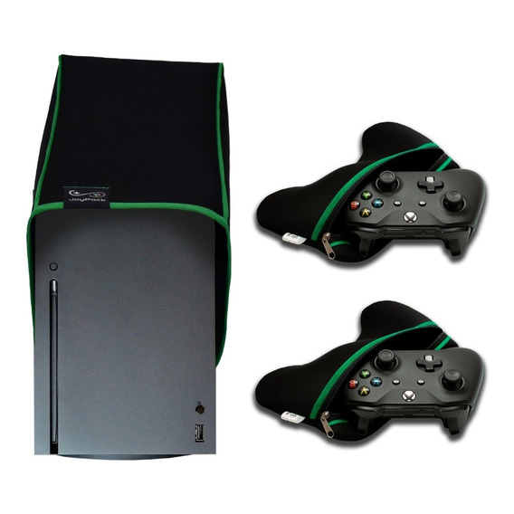 Kit 1 Funda Consola Vert. Xbox Serie X + 2 Fundas Joystick