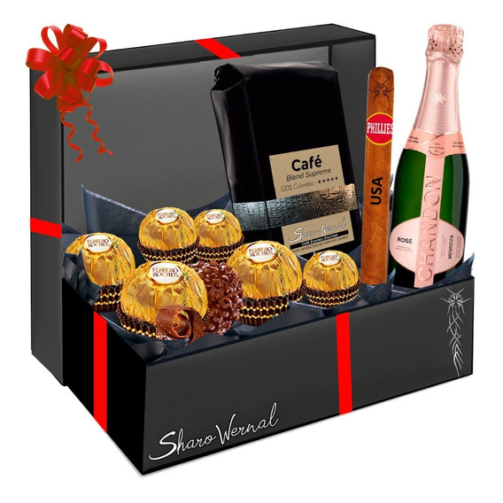 Chandon 187 Rosé Café Habano Ferrero Rocher Caja De  Regalos