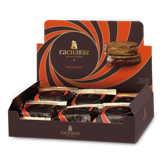 Alfajor Mousse Cachafaz 50 Gr Caja Por 12 Unidades