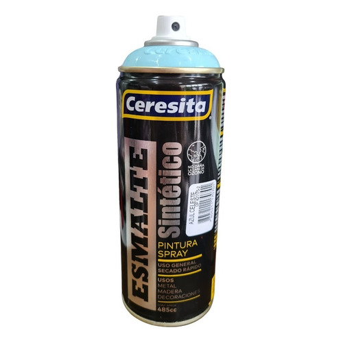 Spray Aerosol Ceresita Esm. Sintético Secado Rápido 440 C.c. Color Azul Celeste