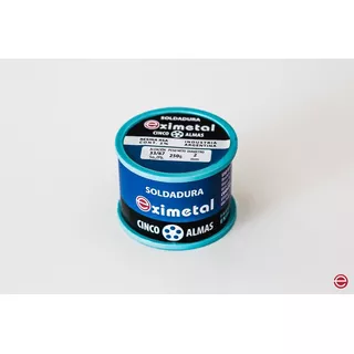 Estaño 250g. Eximetal 60/40 1mm 1/4kg Decapante Acido 6 Alm.