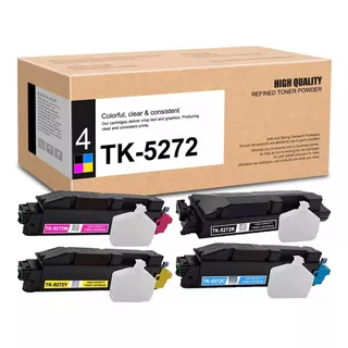 Kit 4 Toner Compatible Con Kyo Tk-5272 Ecosys M6230 M6630