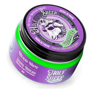 Pomada Holy Sheep Water Soluble Strong Hold Efeito Brilho/molhado 80g - Barba De Macho