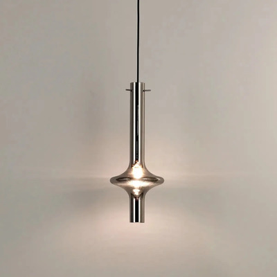 Colgante 3 Luces Feliu I Vidrio Gris Base Redonda Lk Gris Humo
