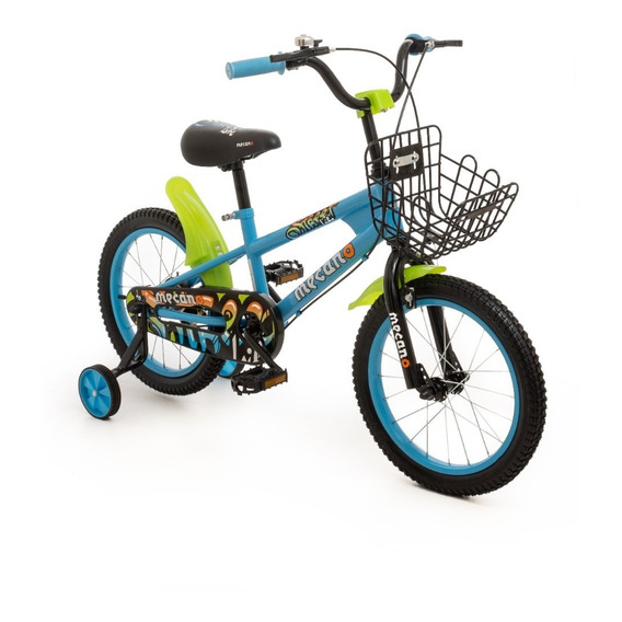 Bicicleta Infantil R16 Rueditas Urbano Con Canasto Love