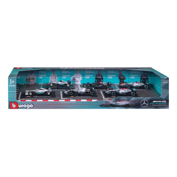 Set De 6 Autos F1 Formula 1 Bburago Colección A Escala 1:43 