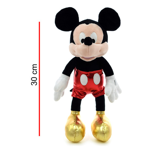 Peluche Mickey Brilloso 30cm Orig. Phi Phi Toys