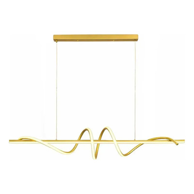 Lampara Colgante Moderno Led Cct Diseño Dorado Ldf40040-d  Dorado