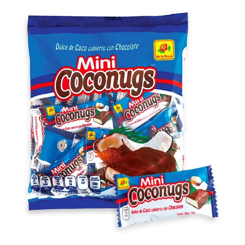 Mini Coconugs Bolsa Con 24 Piezas De La Rosa Chocolate Coco