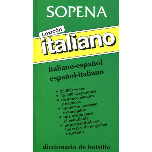 Lexicon Italiano . Italiano - Español Español - Italiano