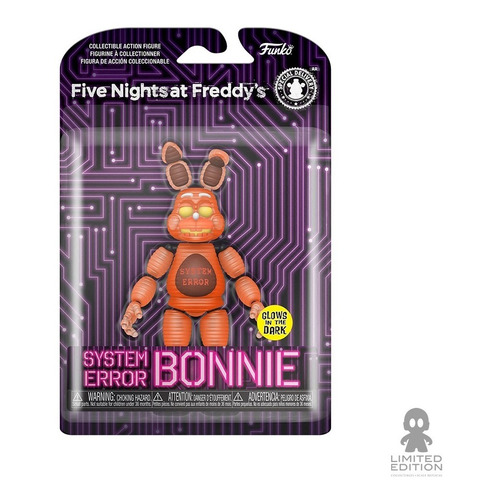 Funko Figura Five Nightsat Ferddy´s System Error Bonnie Glow