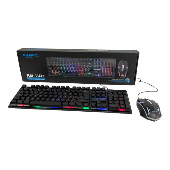 Teclado Y Mouse Combo Ramko Rm-110+ Para Juegos U Oficina