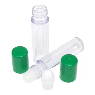 Embalagem De Maquiagem Frascos Plásticos Roll-on Vazio 10und Cor Verde