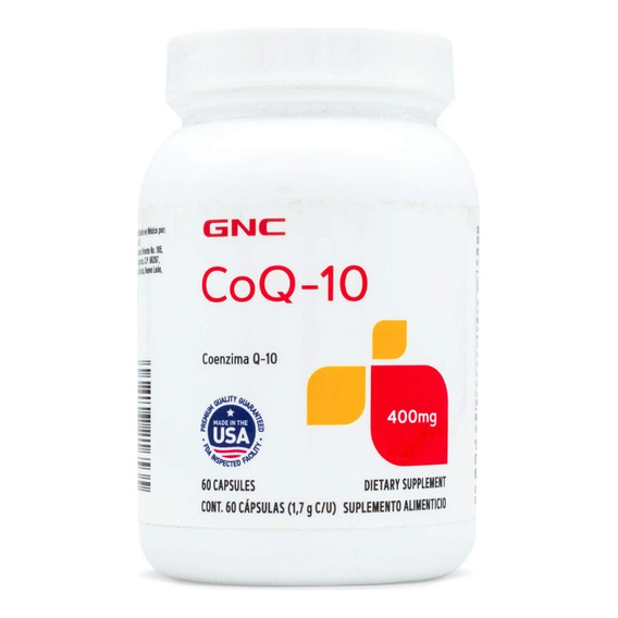GNC Antioxidante Coenzima Q-10 400 Mg 60 Cápsulas Sin sabor