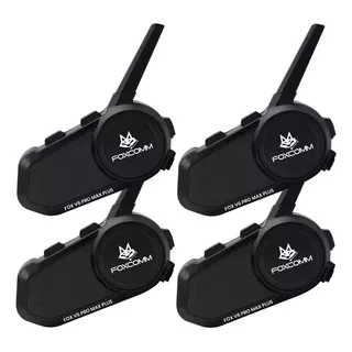 Pack X 4 Intercomunicador Bluetooth Fox V6 Pro Max Plus