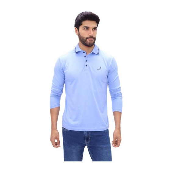 Polos Camiseros Manga Larga Para Hombres, Polo Slim Fit