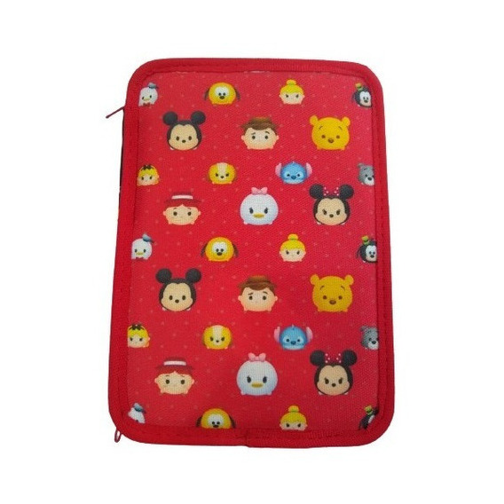 Cartuchera Tsum Tsum - Ppr Solution - 2 Pisos - Lec2ptsum Color Rojo/Negro