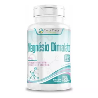 Magnesio Dimalato 500mg 120 Cápsulas Concentrado Máximo2/dia