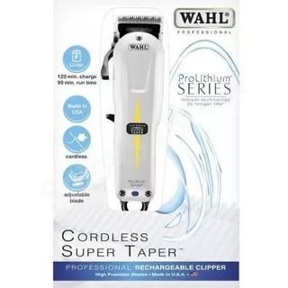 Cortadora De Pelo Wahl Professional Super Taper Cordless Blanca 110v/220v