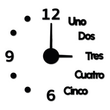 Reloj Madera Pared - Deco - Home - #arthur - 75 X 75 Cm