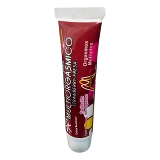 Lubricante De Fresa Comestible Multiorgasmico Sxo 18 Gramos