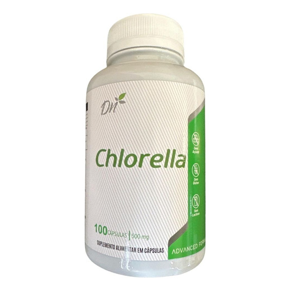 Clorela 100 Cáps Alga Clhorella Vit B12 Detox Antioxidantes