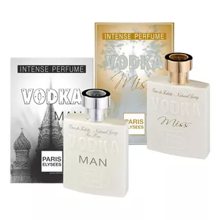 Kit Casal Perfume Vodka Man + Miss Paris Elysees 100ml Cada