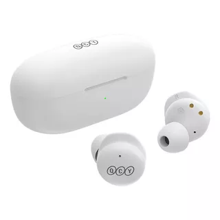 Fone Qcy T17 Bluetooth 5.1 Modo Game E Cancelamento De Ruído Bh21q17a Cor Branco