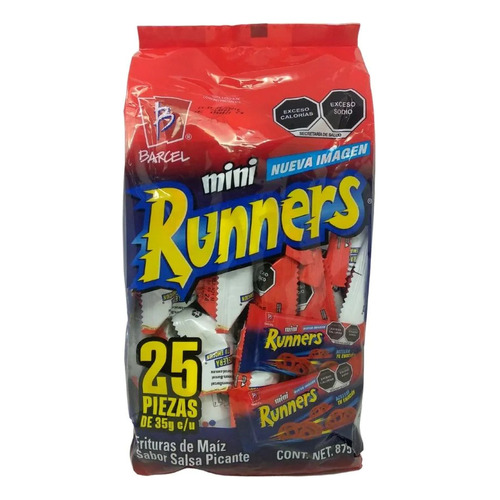 Botana Barcel Mini Runners 35 G 25 Piezas