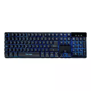 Teclado Ergonomico Usb Pc Multimedia Led Gamer Español Vorago Game Factor Anti-ghosting