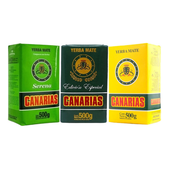 Canarias Yerba Mate Combo Edición Especial X3 U Tradicional