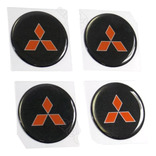 Adesivo Emblema Resinado Roda Mitsubishi 51mm Cl4 Fk