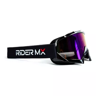 Óculos Proteção Motocross Enduro Lente Espelhada Colorida Cor Da Armação Preto Cor Da Lente Colorido Tamanho Único