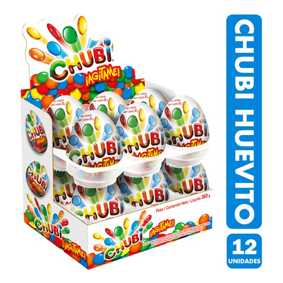 Chocolate Huevo Chubi De Arcor (caja Con 12 Unidades)