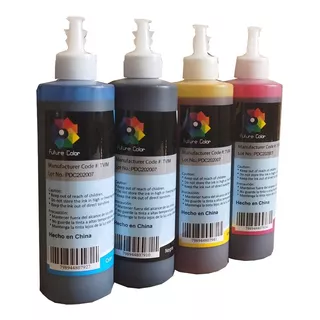 4 Kit 250 Ml Tinta Eco Dye Universal Agua Hp Canon Bro Eps